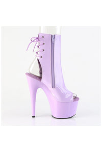 Pleaser  ADORE-1018 Ankle Boot in Purple Patent