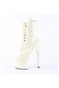 Pleaser  ADORE-1020 Ankle Boot in White Patent