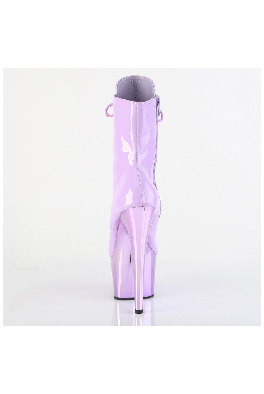 Pleaser  ADORE-1020 Ankle Boot in Purple Patent