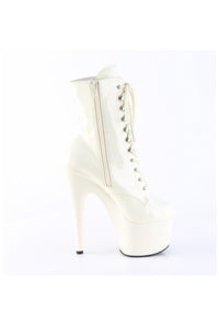 Pleaser  ADORE-1020 Ankle Boot in White Patent