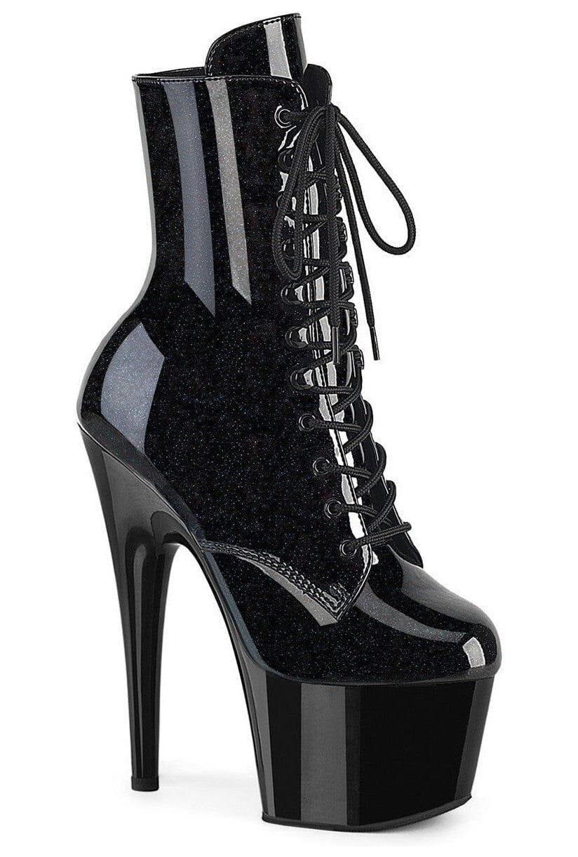 Pleaser  ADORE-1020BLG Ankle Boot in Black Patent from SexyShoes.com