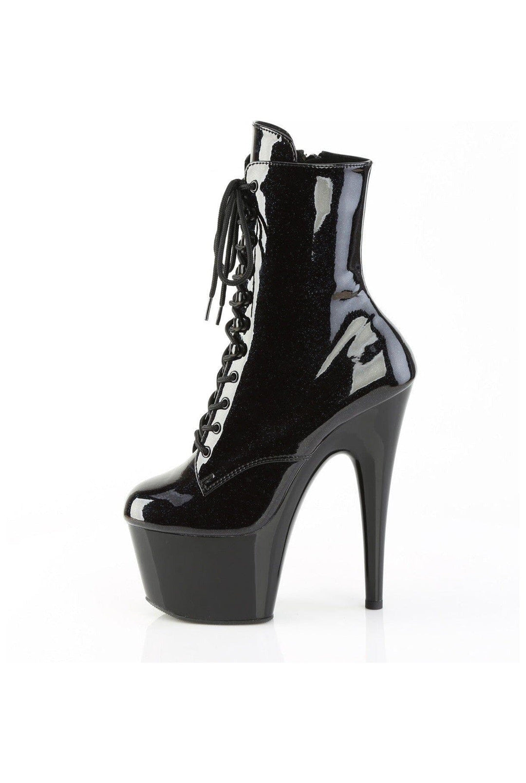 Pleaser  ADORE-1020BLG Ankle Boot in Black Patent