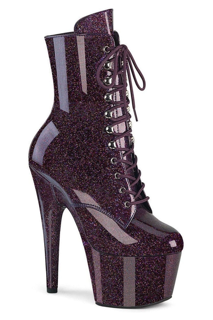 Pleaser  ADORE-1020GP Ankle Boot in Green Patent from SexyShoes.com