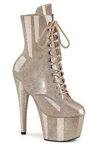 Pleaser  ADORE-1020GP Ankle Boot in Nude Patent from SexyShoes.com