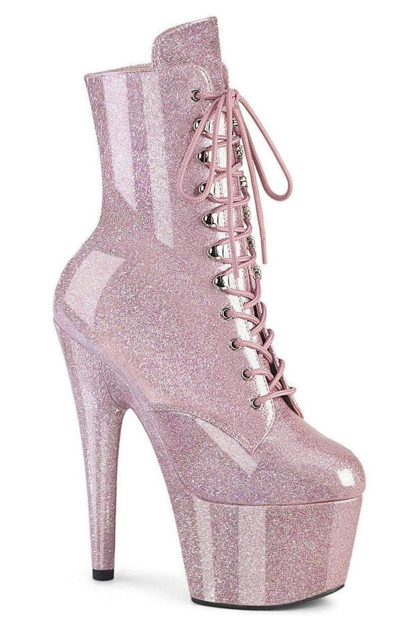 Pleaser  ADORE-1020GP Ankle Boot in Pink Patent from SexyShoes.com