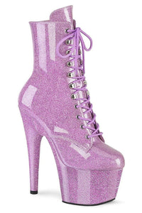 Pleaser  ADORE-1020GP Ankle Boot in Purple Patent from SexyShoes.com