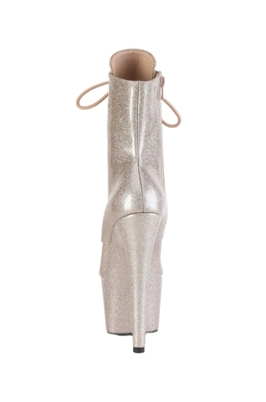 Pleaser  ADORE-1020GP Ankle Boot in Nude Patent