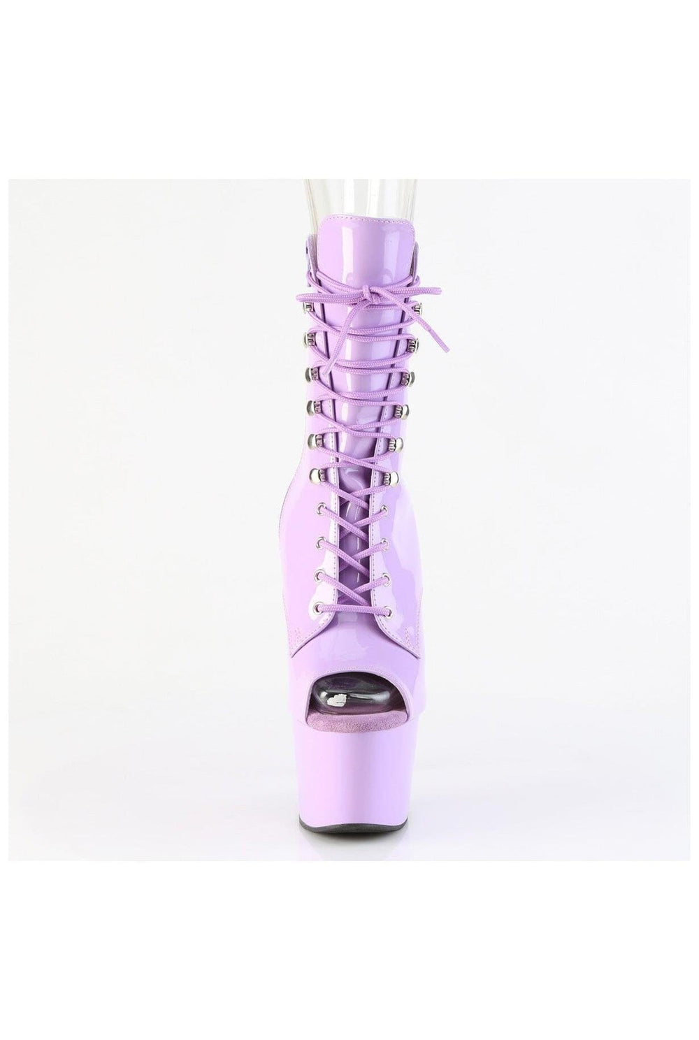Pleaser  ADORE-1021 Ankle Boot in Purple Patent