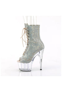Pleaser  ADORE-1021C-RS Ankle Boot in Silver Faux Leather