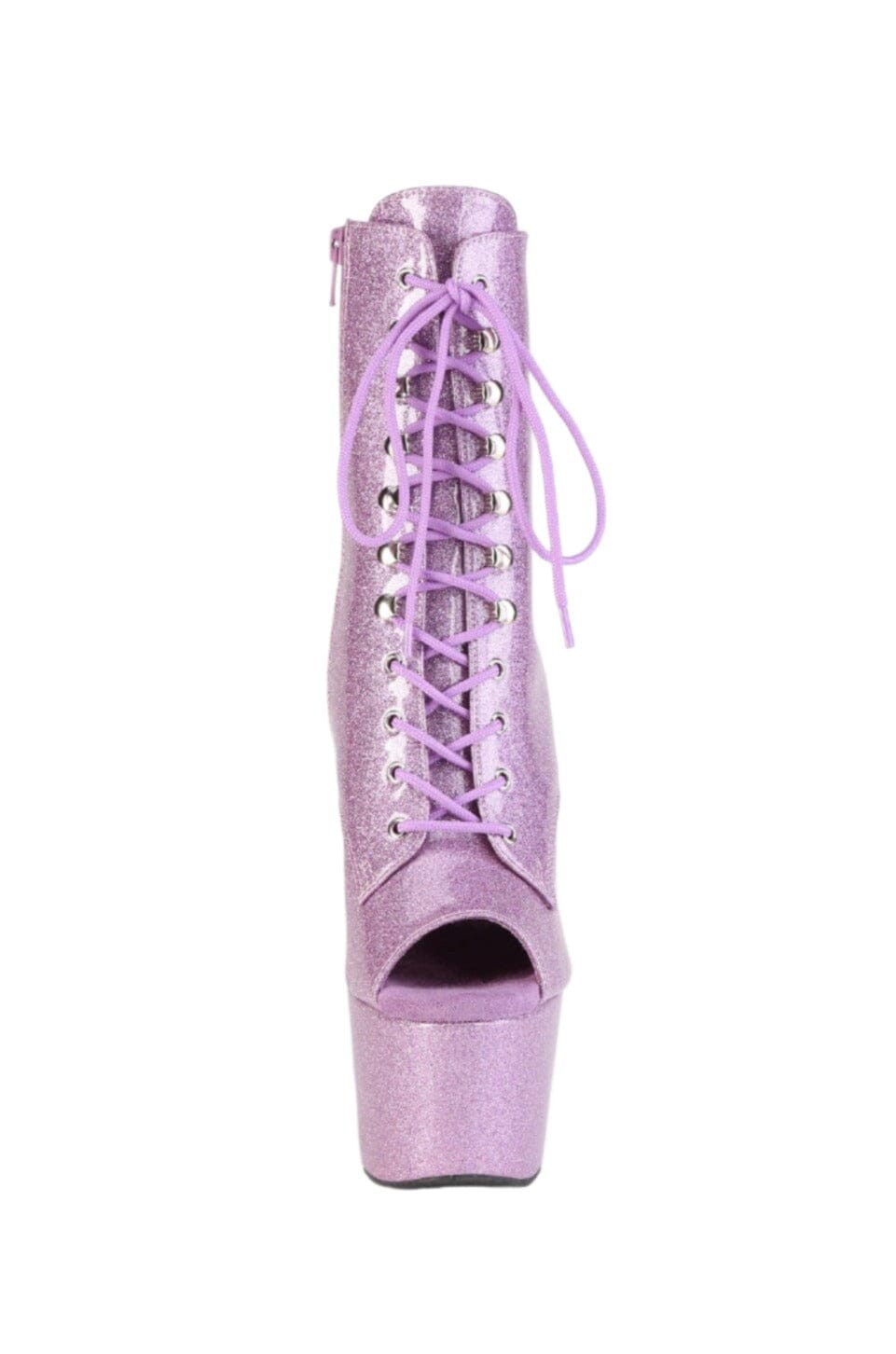 Pleaser  ADORE-1021GP Ankle Boot in Purple Patent