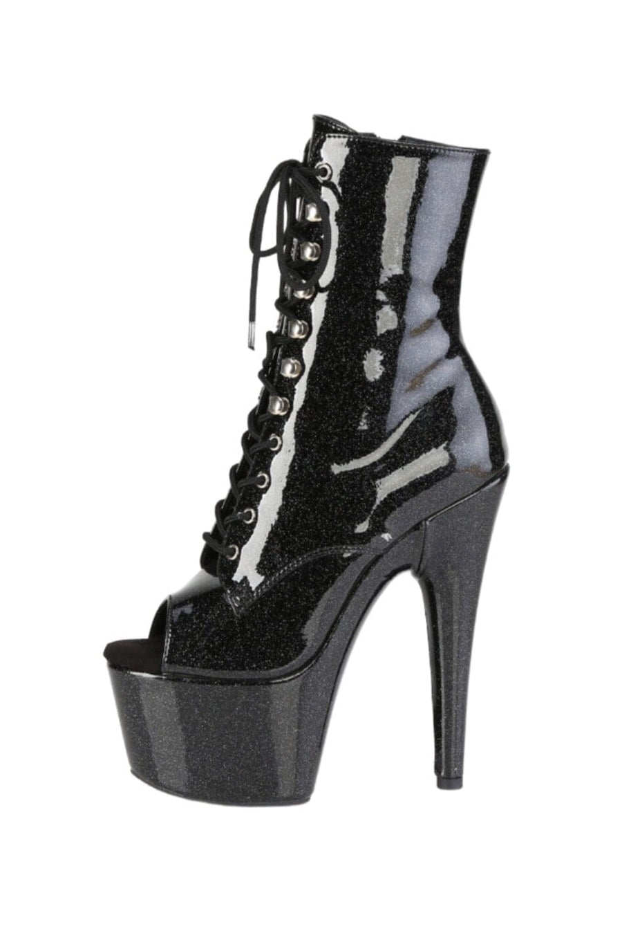 Pleaser  ADORE-1021GP Ankle Boot in Black Patent