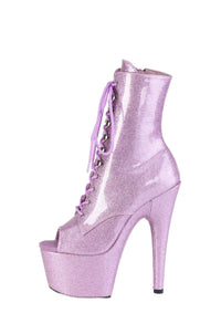 Pleaser  ADORE-1021GP Ankle Boot in Purple Patent