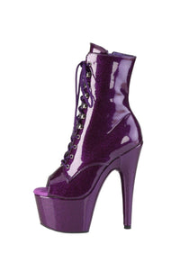 Pleaser  ADORE-1021GP Ankle Boot in Purple Patent