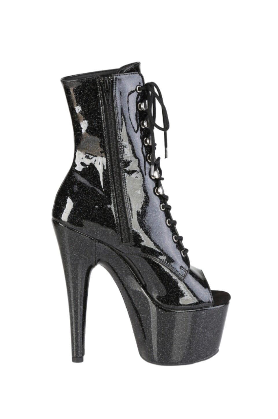 Pleaser  ADORE-1021GP Ankle Boot in Black Patent