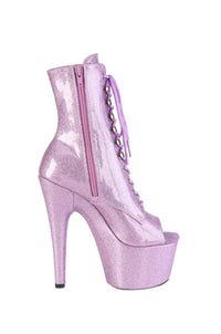 Pleaser  ADORE-1021GP Ankle Boot in Purple Patent