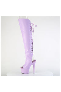 Pleaser  ADORE-3019 Thigh Boot in Purple Faux Leather