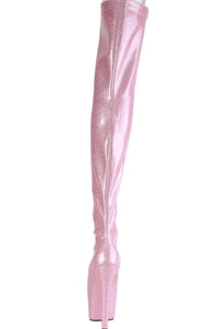 Pleaser  ADORE-3021GP Thigh Boot in Pink Patent
