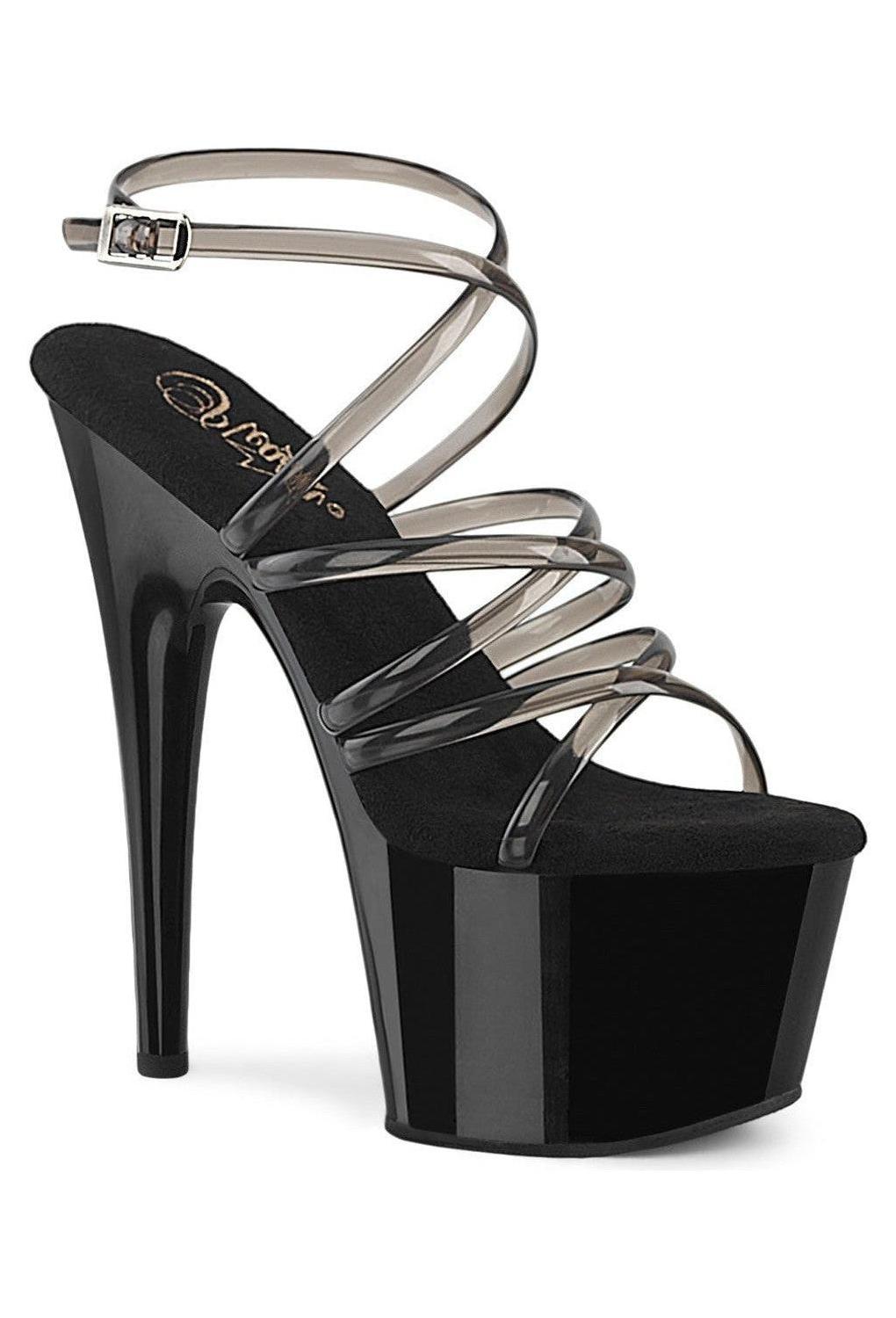Pleaser Black Sandals Platform Stripper Shoes | Buy at Sexyshoes.com