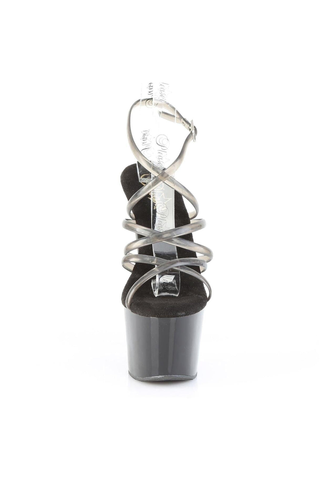 Pleaser  ADORE-706 Sandal in Black Vinyl