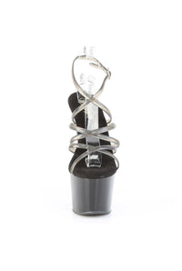 Pleaser  ADORE-706 Sandal in Black Vinyl