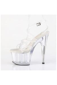 Pleaser  ADORE-706 Sandal in Clear Vinyl