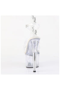Pleaser  ADORE-706 Sandal in Clear Vinyl