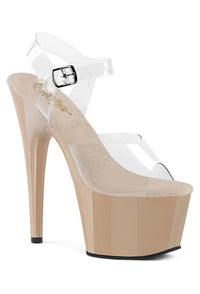 Pleaser  ADORE-708 Sandal in Clear Vinyl from SexyShoes.com