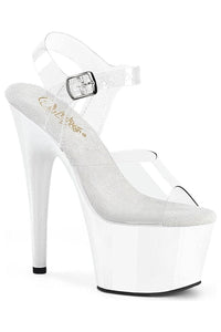Pleaser  ADORE-708 Sandal in Clear Vinyl from SexyShoes.com