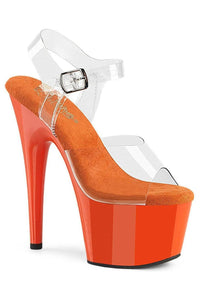 Pleaser  ADORE-708 Sandal in Clear Vinyl from SexyShoes.com