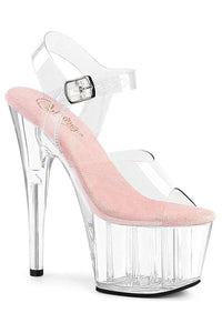 Pleaser  ADORE-708 Sandal in Clear Vinyl from SexyShoes.com