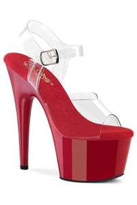 Pleaser  ADORE-708 Sandal in Clear Vinyl from SexyShoes.com