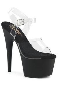 Pleaser  ADORE-708 Sandal in Clear Vinyl from SexyShoes.com