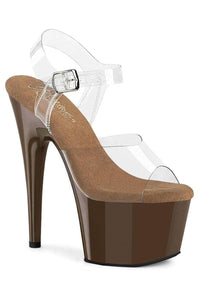 Pleaser  ADORE-708 Sandal in Clear Vinyl from SexyShoes.com