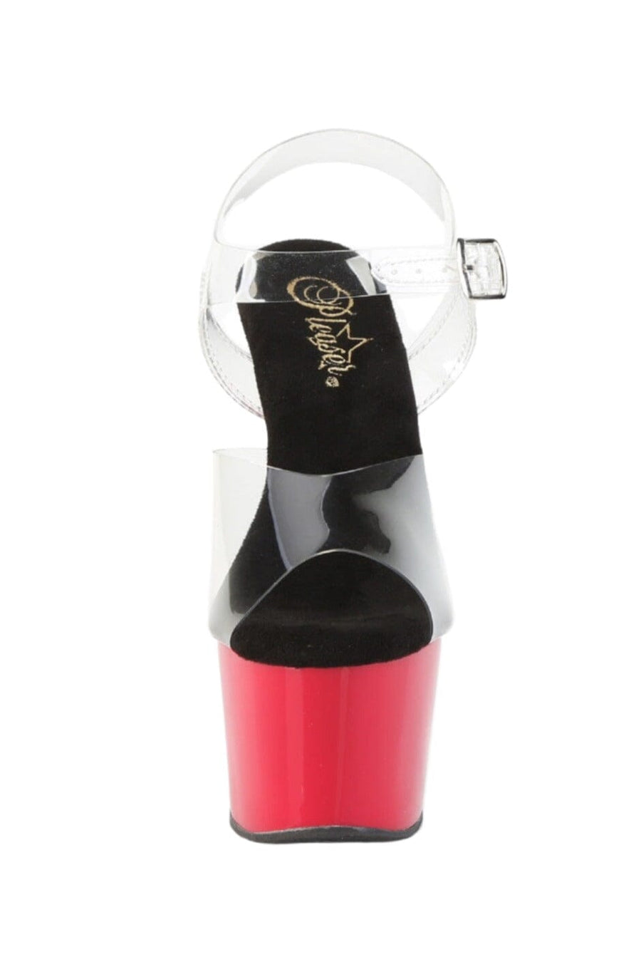Pleaser  ADORE-708 Sandal in Clear Vinyl