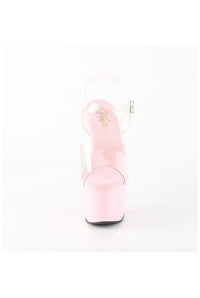 Pleaser  ADORE-708 Sandal in Clear Vinyl