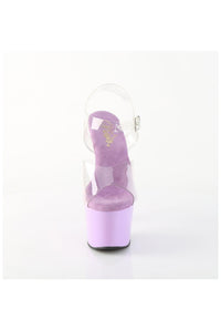 Pleaser  ADORE-708 Sandal in Clear Vinyl