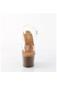 Pleaser  ADORE-708 Sandal in Clear Vinyl