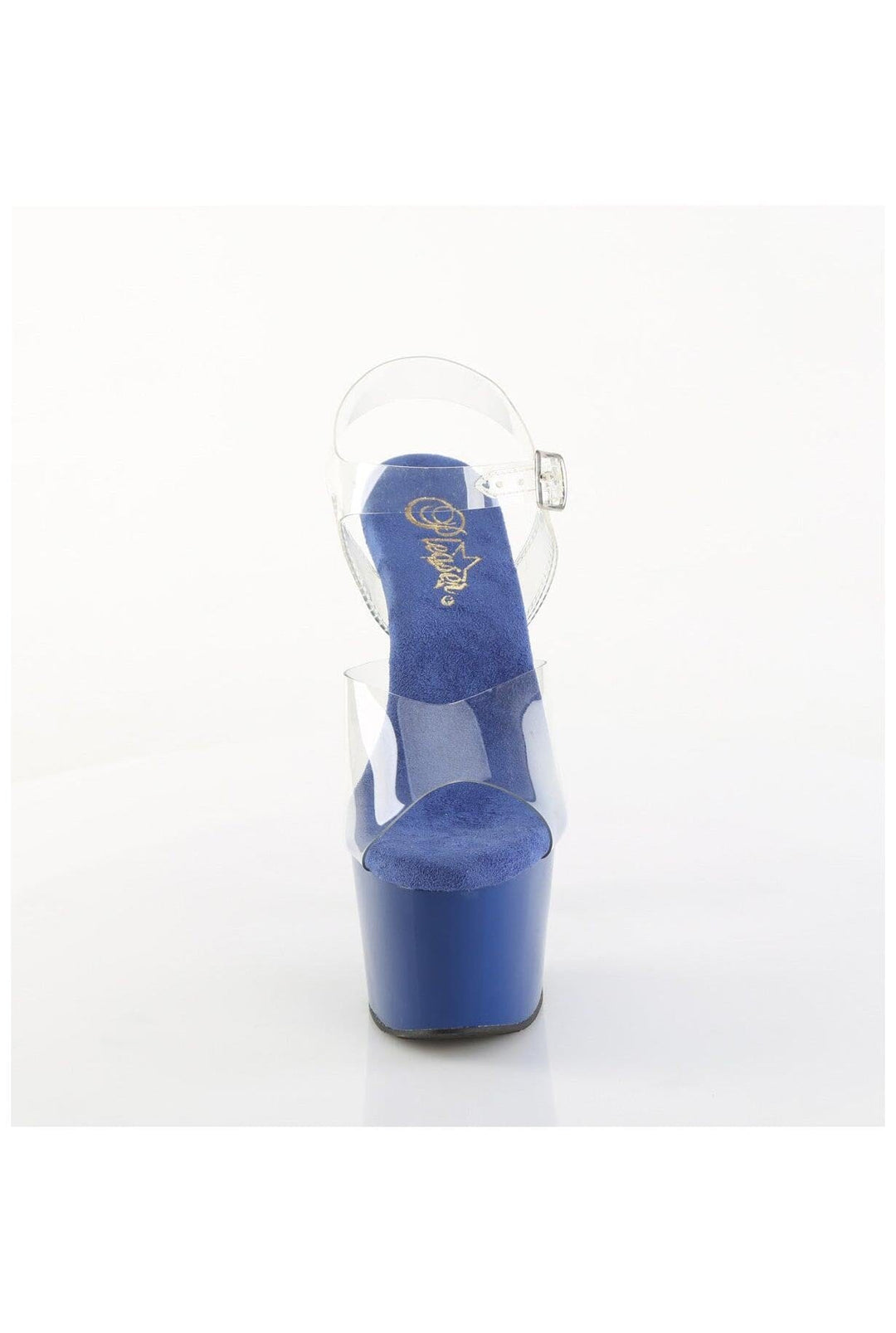 Pleaser  ADORE-708 Sandal in Clear Vinyl