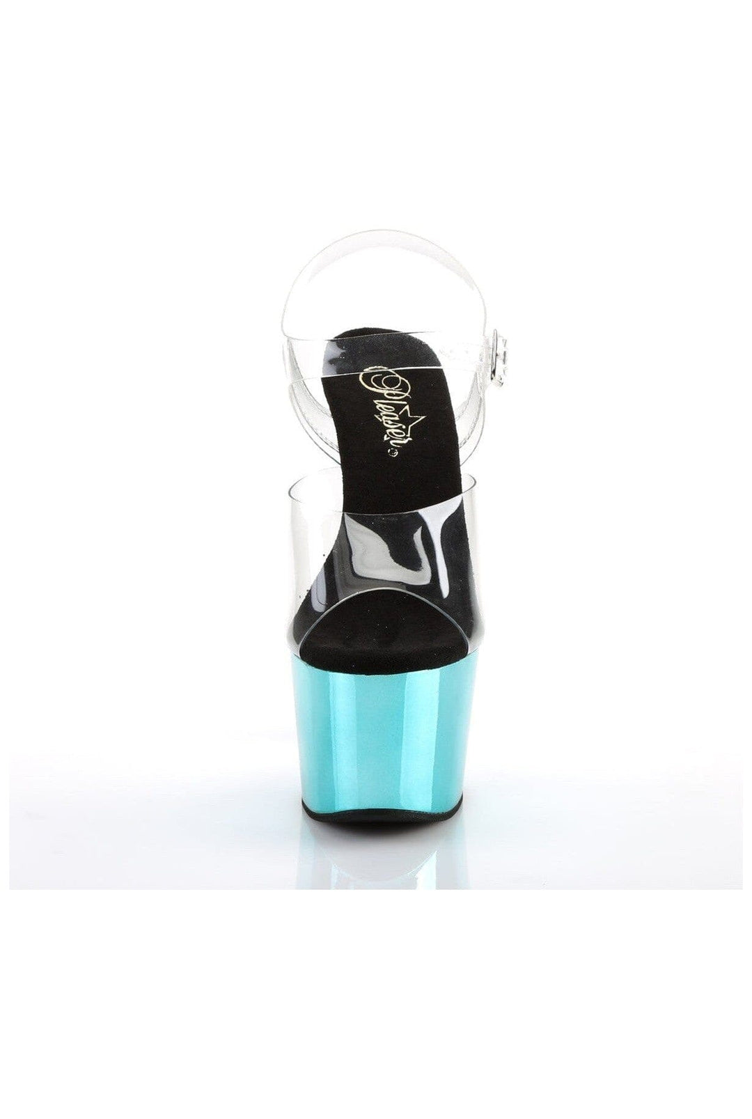Pleaser  ADORE-708 Sandal in Clear Vinyl