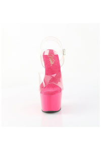 Pleaser  ADORE-708 Sandal in Clear Vinyl