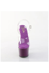 Pleaser  ADORE-708 Sandal in Clear Vinyl