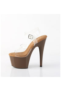Pleaser  ADORE-708 Sandal in Clear Vinyl