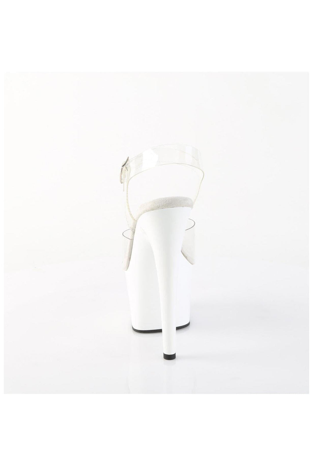 Pleaser  ADORE-708 Sandal in Clear Vinyl