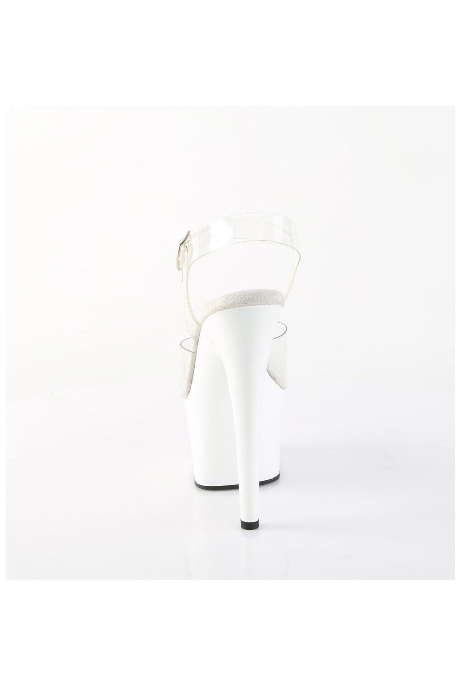 Pleaser  ADORE-708 Sandal in Clear Vinyl