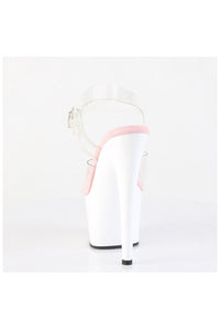 Pleaser  ADORE-708 Sandal in Clear Vinyl