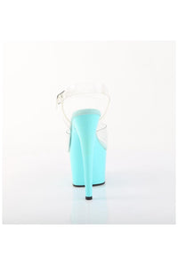 Pleaser  ADORE-708 Sandal in Clear Vinyl