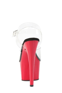 Pleaser  ADORE-708 Sandal in Clear Vinyl