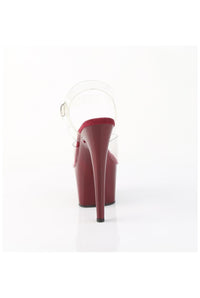 Pleaser  ADORE-708 Sandal in Clear Vinyl