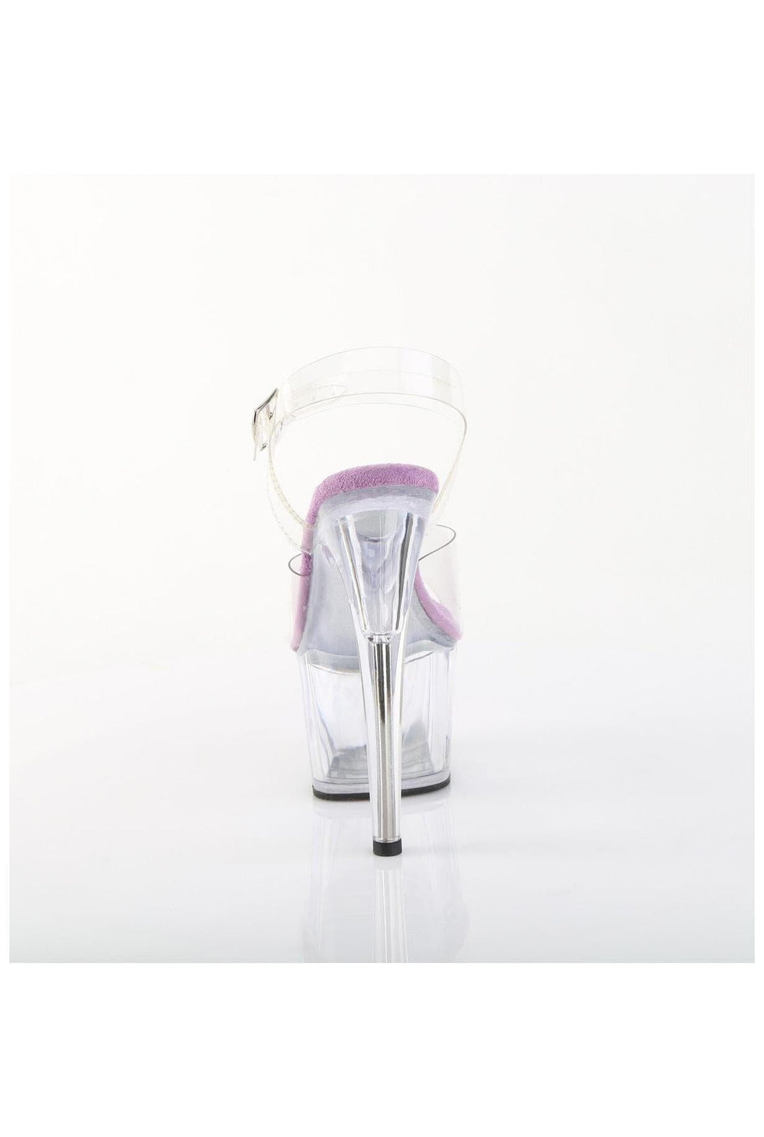 Pleaser  ADORE-708 Sandal in Clear Vinyl