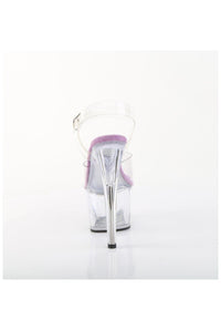 Pleaser  ADORE-708 Sandal in Clear Vinyl